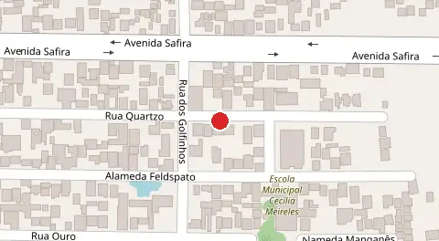 Mapa da localização