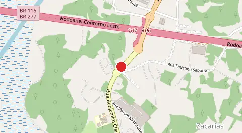 Mapa de Estrada da Cachoeira