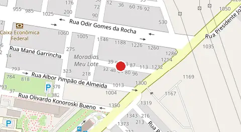 Mapa da localização