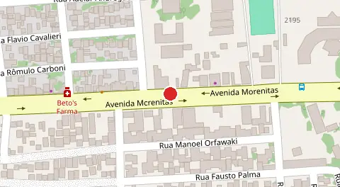 Mapa da localização