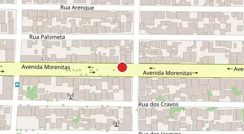 Mapa da localização