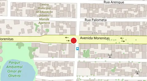Mapa da localização