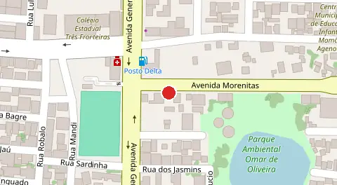 Mapa da localização
