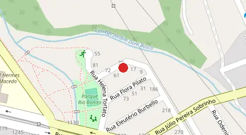 Mapa da localização