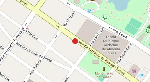 Mapa da localização