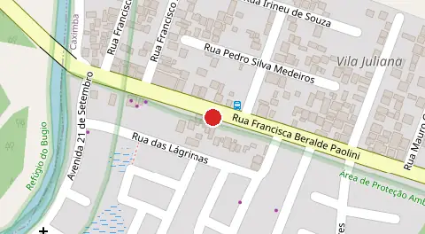 Mapa da localização