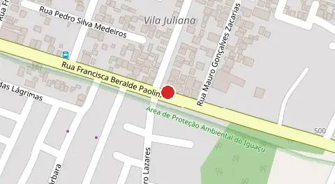 Mapa da localização