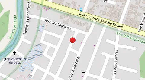 Mapa da localização