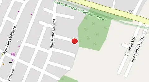 Mapa da localização