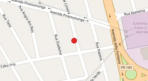 Mapa da localização