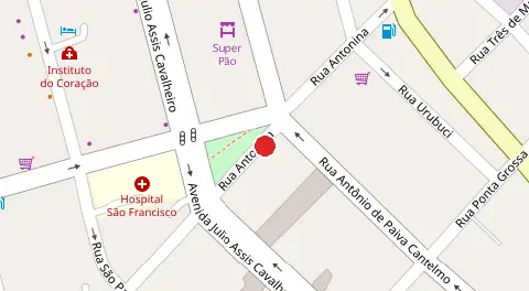 Mapa da localização