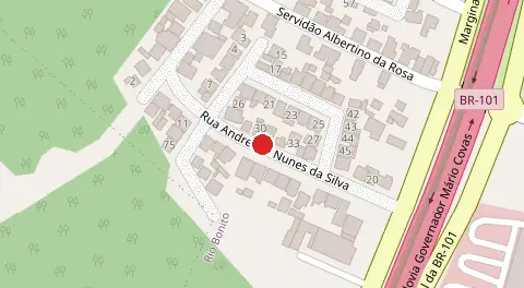 Mapa da localização