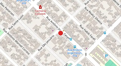 Mapa da localização