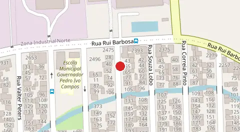 Mapa da localização