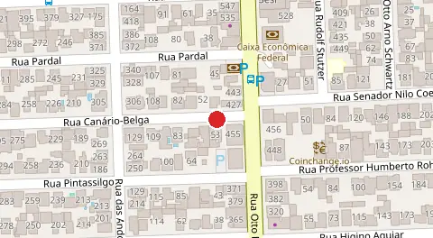 Mapa da localização