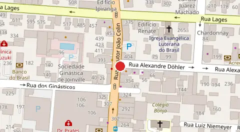 Mapa da localização