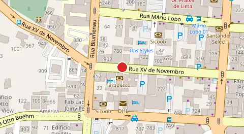Mapa da localização