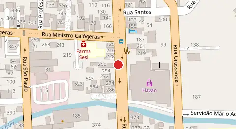 Mapa da localização