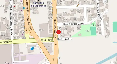 Mapa da localização