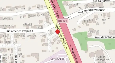 Mapa da localização