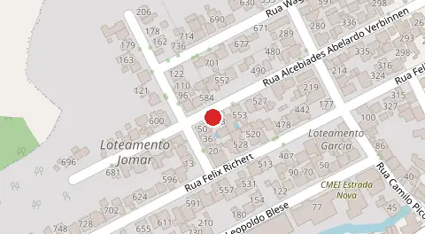 Mapa da localização