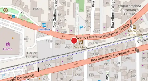 Mapa da localização