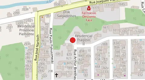 Mapa da localização