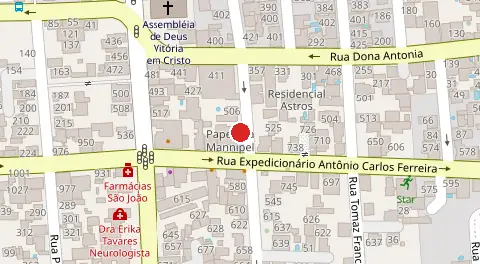 Mapa da localização