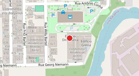 Mapa da localização