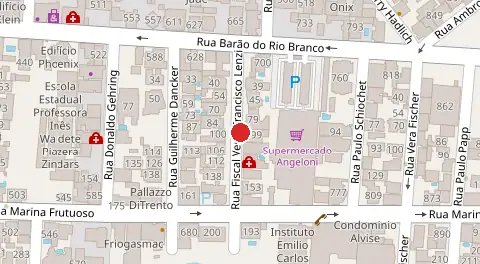 Mapa da localização