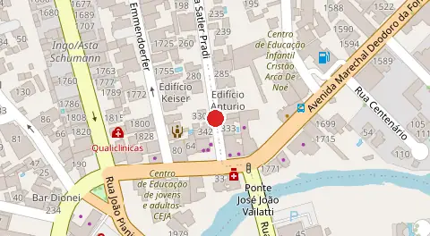 Mapa da localização