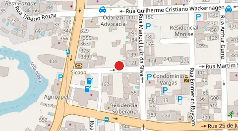 Mapa da localização