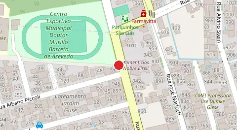 Mapa da localização
