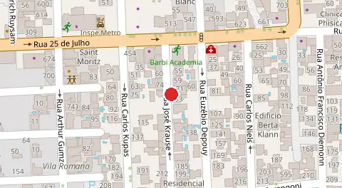 Mapa da localização