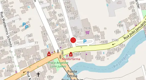 Mapa da localização