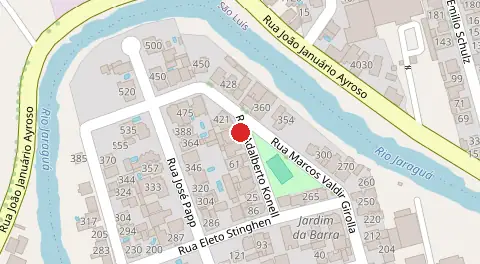 Mapa da localização