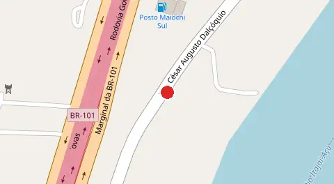 Mapa da localização