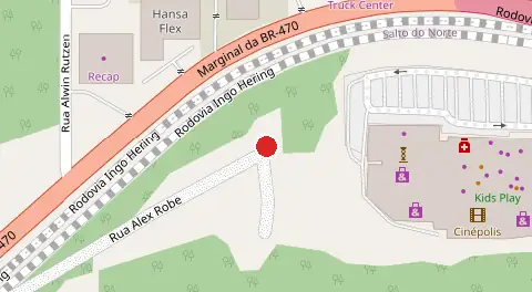 Mapa da localização