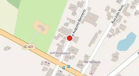 Mapa da localização