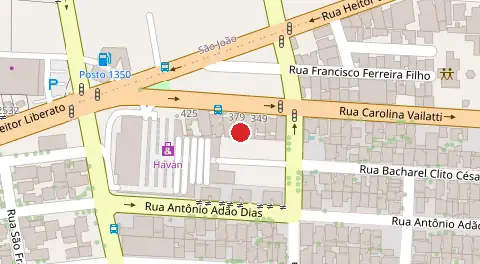 Mapa da localização