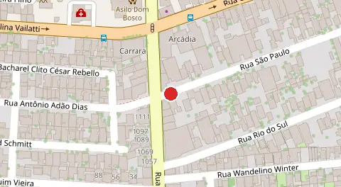 Mapa da localização