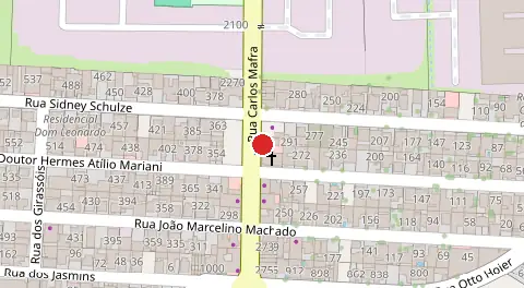 Mapa da localização