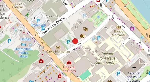 Mapa da localização