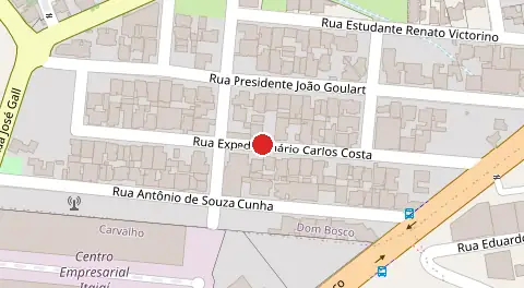 Mapa da localização