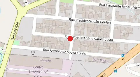 Mapa da localização