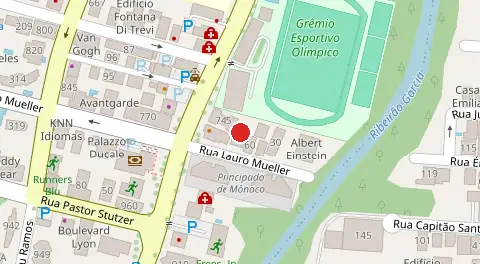 Mapa da localização