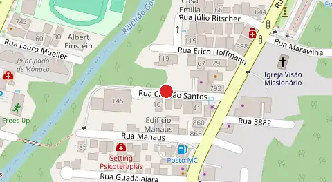 Mapa da localização