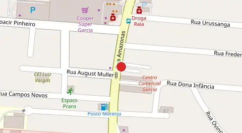 Mapa da localização