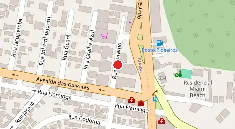 Mapa da localização