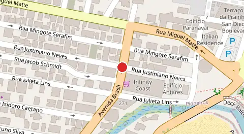 Mapa da localização